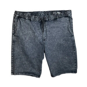 SH613 Mens Bullhead Denim Co. Elastic Waistband Skinny Fit Jean Shorts XL